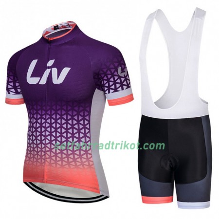 Fahrradbekleidung Radtrikot Kurzarm + Trägershorts 2018 CCC Liv Damen N001